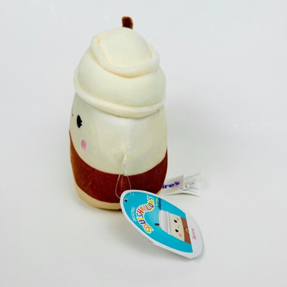 Squishmallow Kellytoy Plush Snacks Squad Renne the Latte Coffee 5" Inch NEW NWT - Picture 2 of 4